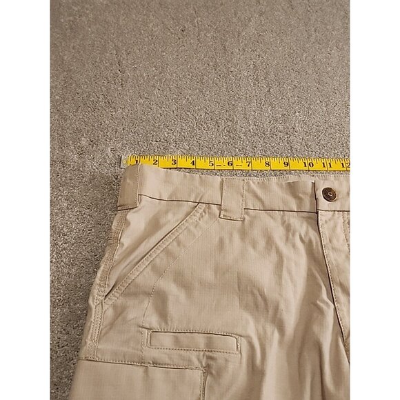 First Tactical Pants Mens 36x34 Tan Cargo Ripstop Cotton Blend Military Logo - Picture 12 of 15
